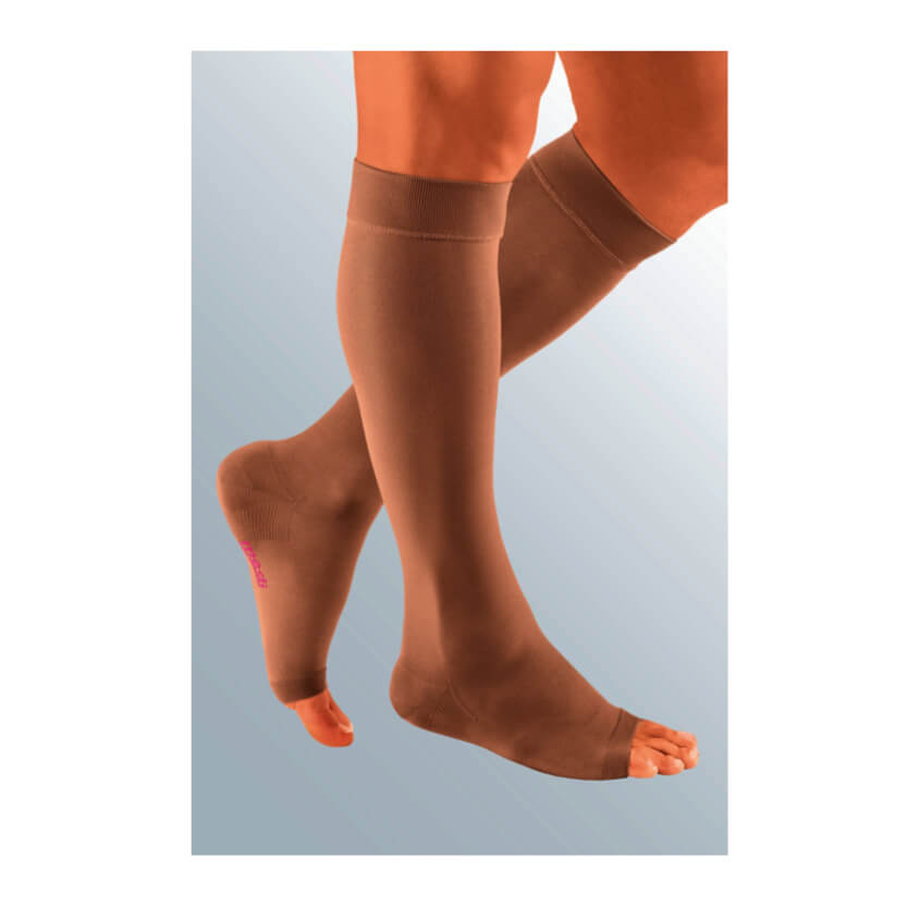 Medi Mediven Plus Knee High Compression Stocking W/Silicone Top Band