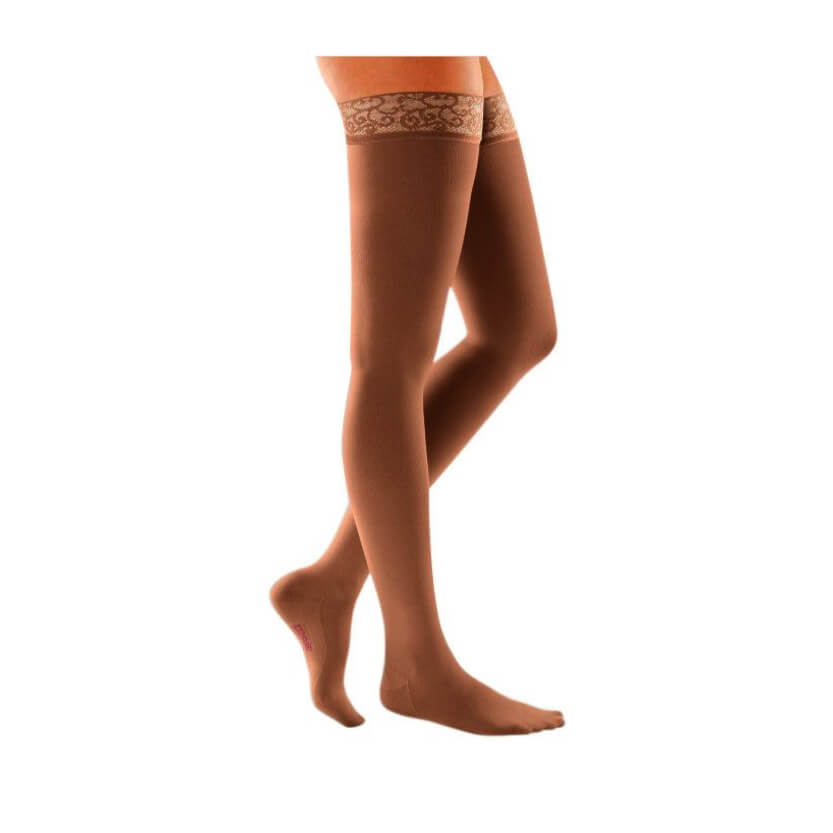 Medi Mediven Comfort Thigh High Compression Stocking W/Lace Top Band