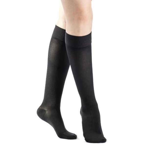Sigvaris Womens Calf Stockings Closed Toe Grip Top