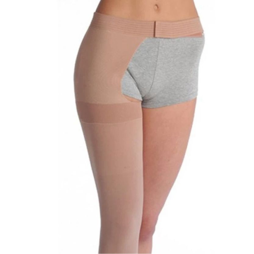 Juzo Dynamic Thigh Highs With Right Hip Attachment Open Toe