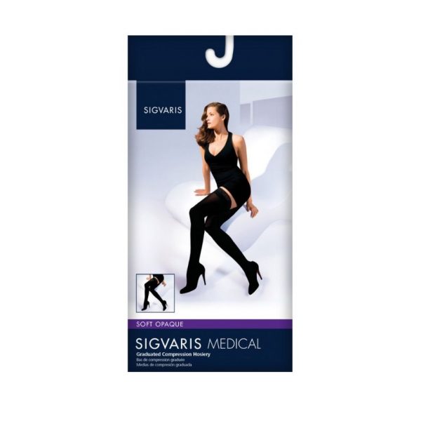 Sigvaris Opaque Thigh High Closed Toe