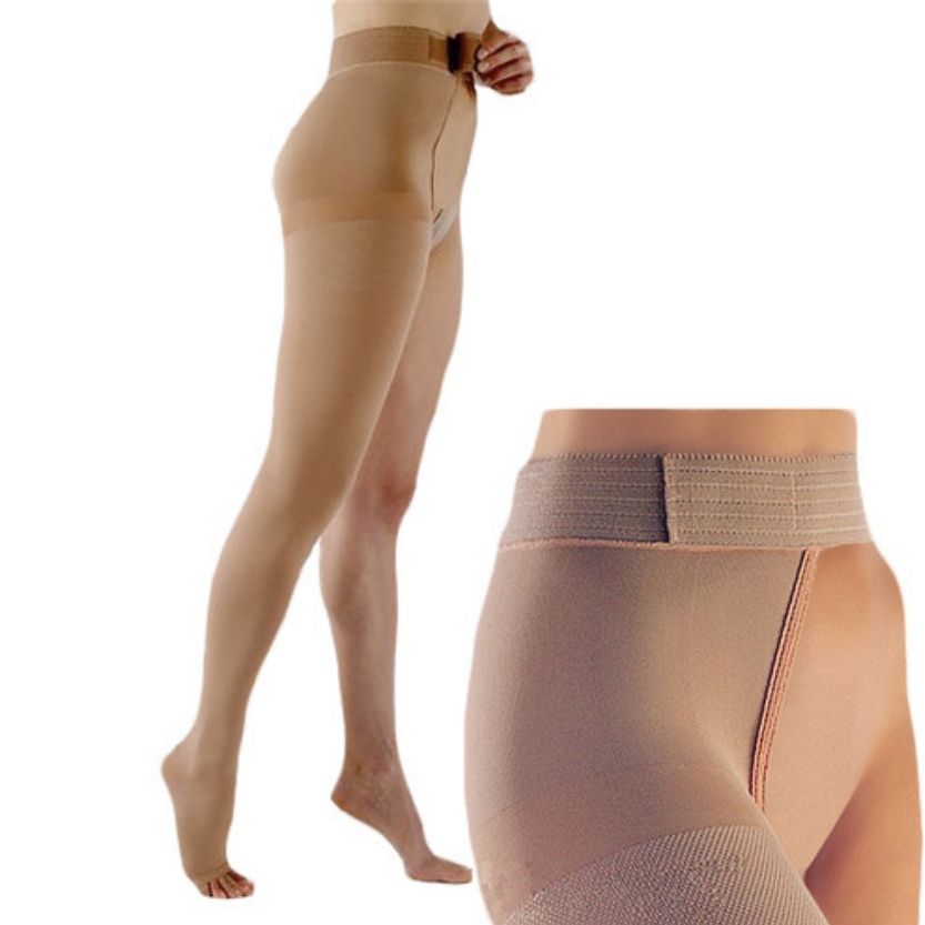 Sigvaris Select Comfort Thigh-High Open Toe W/Waist Attachment