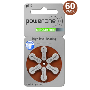 Power One Hearing Aid Battery Size 312