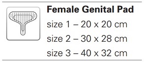 Juzo Female Genital Pad Size Chart