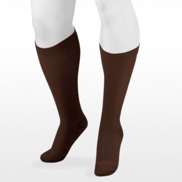 juzo cotton support sock brown