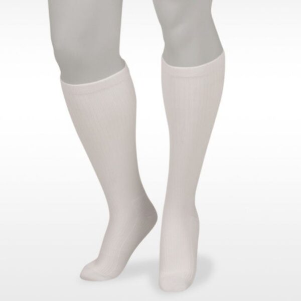 juzo cotton support sock white