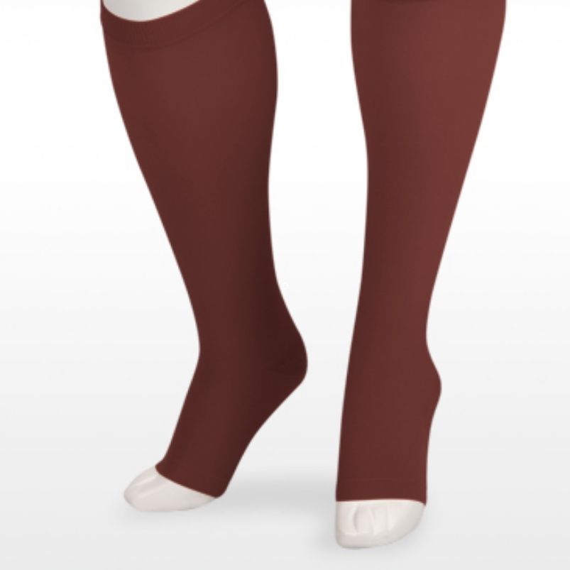 Juzo Soft Knee Highs Open Toe With Silicone Border