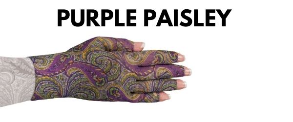 Purple Paisley Glove