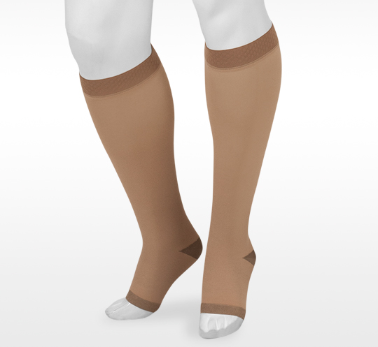Juzo Soft Silver Knee High Compression Stockings