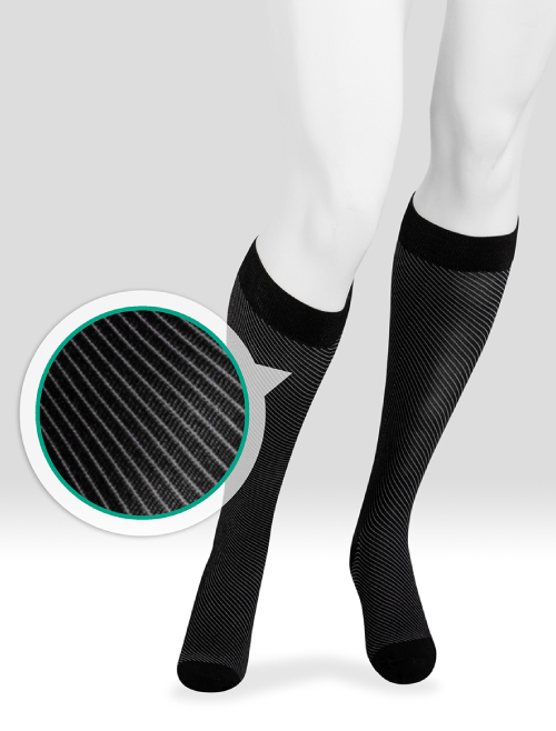 Zebra Vibe Knee High Compression Sock