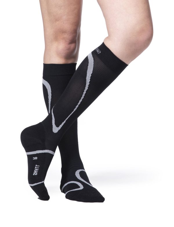 black compression stocking