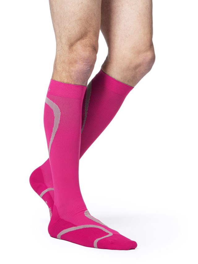 pink compression stocking