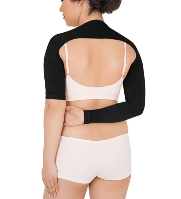 Solidea Classic Medical Bi-Lateral Arm Sleeve w:Connecting Shoulder Band in black