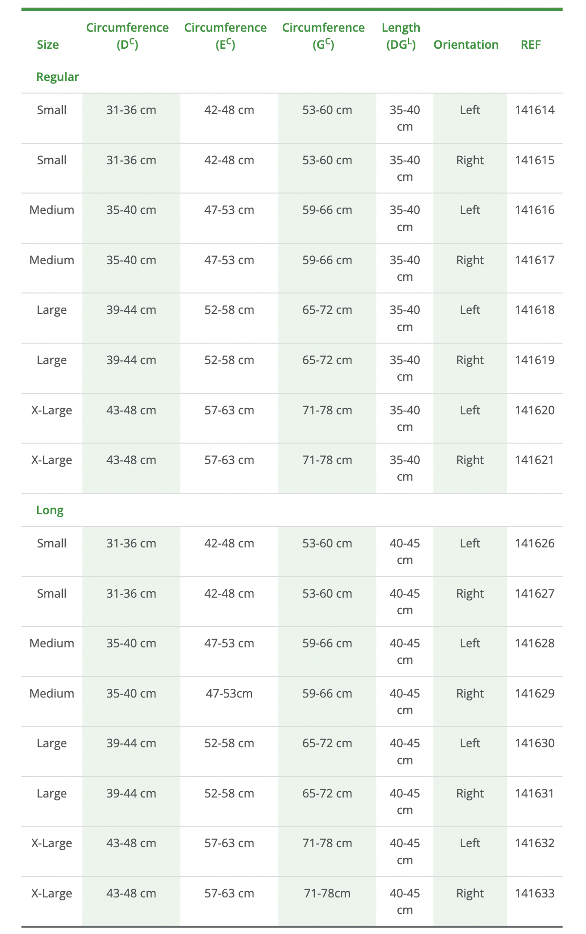 Sizing Chart